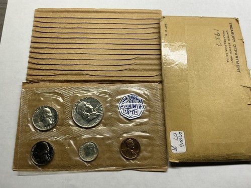 1957 mint silver proof set - 1957,