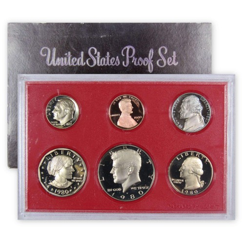 1980 clad proof set mint - clad,