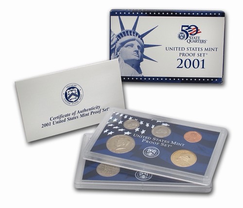 2001 mint proof set 10 - 2001-s,