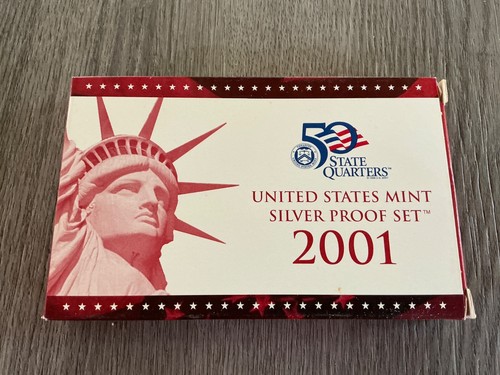 2001 mint silver proof - mint,