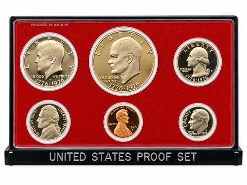 1976 mint proof set 6 - 1976,